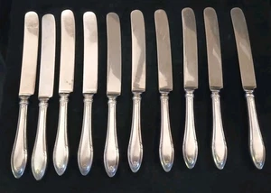 10 Gorham GM 1919 Providence LaTema Buttermesser Sterlingsilber Griff plus... - Bild 1 von 10