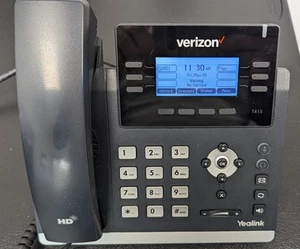 Yealink Ultra Elegant IP Black 2 Corded Office Desk phones SIP T41P Tested - Picture 1 of 1