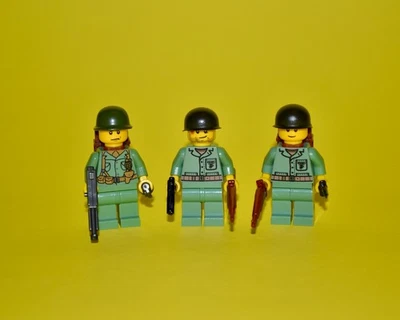 WWII BRICKMANIA USMC Minifigures V2 US Marines Pacific Theatre Custom LEGO Lot - Image 1 of 4