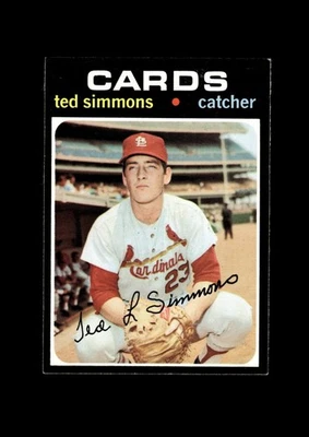 1971 Topps Set-Break #117 Ted Simmons EX-EXCELENTE ESTADO *GMCARDS* - Imagem 1 de 2