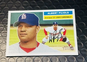 Topps Albert Pujols 2005 sombrero azul impresión corta variación - Imagen 1 de 1