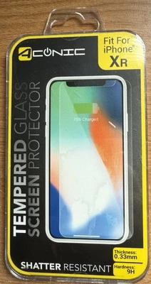 Protetor de tela de vidro temperado Aconic compatível com iPhone Xr® .33mm dureza 9H - Imagem 1 de 2