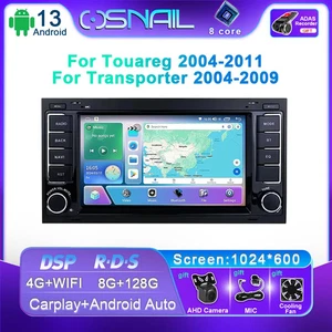 For Touareg VW T5 Transporter 2004-11 Android Car Radio Screen GPS Navi CarPlay - Picture 1 of 29