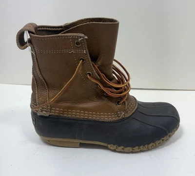Винтажный LL Bean Bean ботинки женщин размер 8 M сделано в штате Мэн США право только - Изображение 1 из 4