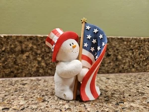 Sarah's Attic 4th of July "Old Glory" Schneemann #9560 Snowonders ohne Karton - Bild 1 von 8