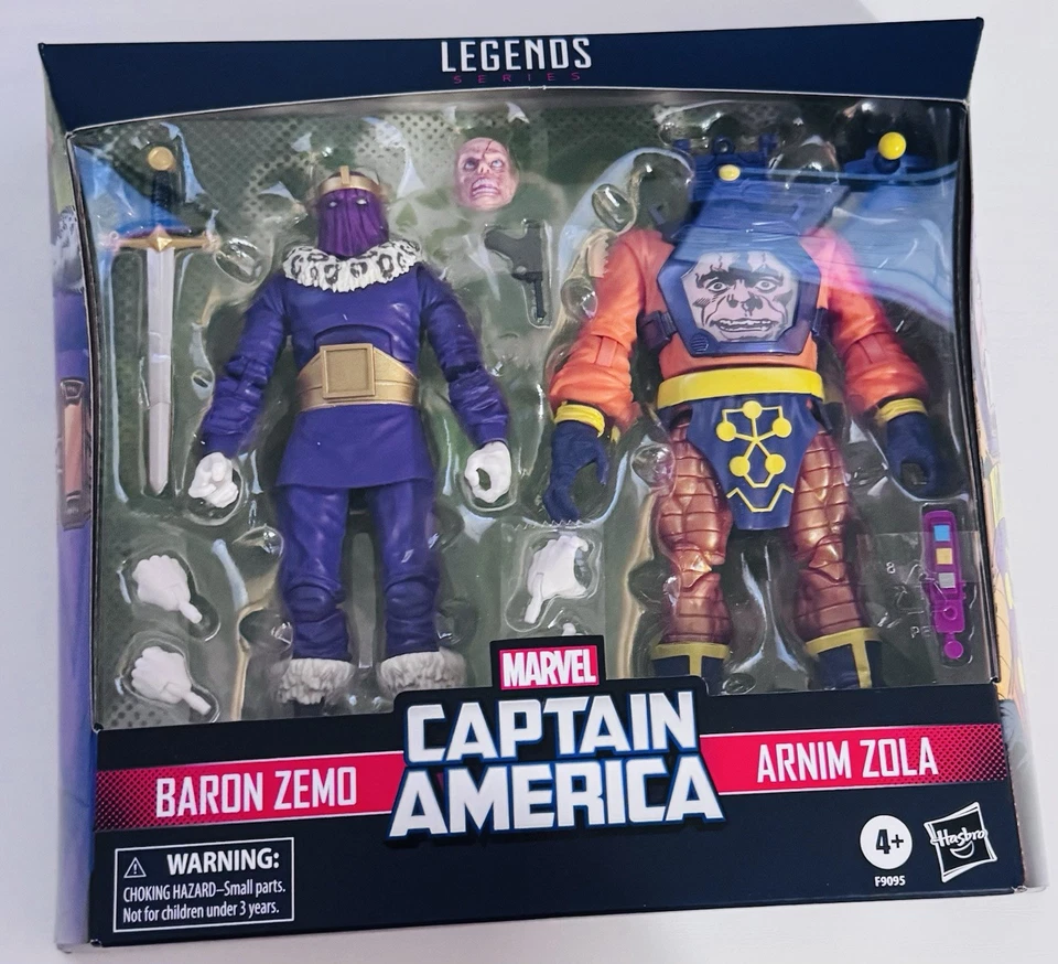 Figura del Barón Zemo y Arnim Zola de Marvel Legends paquete de 2 del Capitán América Foto 1 de 2