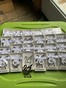 Wedding Party Favors Swan Bottle Opener 24 All Chrome Steel - Picture 1 of 4