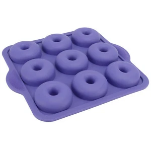 Stampo per ciambelle in silicone casa fai da te utensili da forno forno vassoio per torte blu reale - Foto 1 di 22