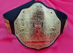 BIG GOLD World Heavyweight Championship Replica Tittle Belt Adult 2MM BrassPlate - Picture 1 of 7