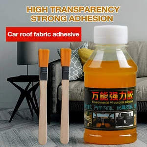Fast Dry Glue 100ML Liquid Car Roof Liner Repair Glue Fabric Leather Repairing - Picture 1 of 10