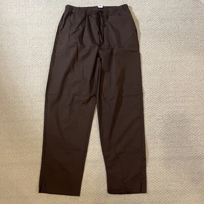 Nuevo XL Pantalones Médicos Unisex Uniforme de Enfermeras Médicas Bolsillos Marrón Foto 1 de 4