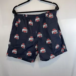 Pantaloncini da bagno Columbia PFG uomo medi neri Ohio State Buckeyes foderati in rete logo - Foto 1 di 7