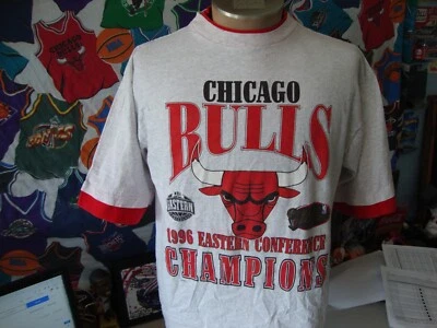 Camiseta De Colección Años 90 Chicago Bulls 1996 Finales NBA Se Ajusta a L Foto 1 de 4