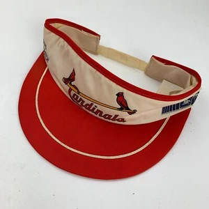 St Louis Cardinals Baseball Post Dispatch Visor Cap Hat Adjustable Busch Stadium - Picture 1 of 2