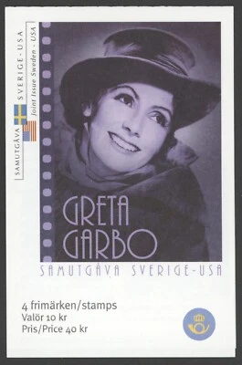2005 Sweden Scott #2517C Greta Garbo, Complete Booklet of 4, Mint NH - Image 1 of 3