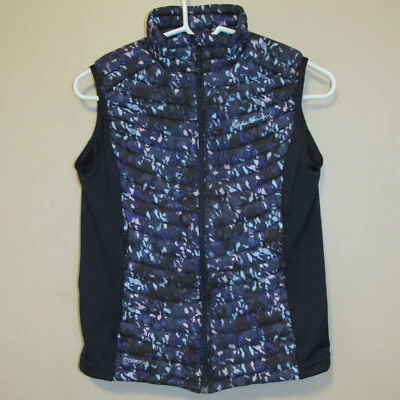 Chaleco Eddie Bauer First Ascent 800 StormDown Puffer Cremallera Azul Floral Para Mujer XS Foto 1 de 4