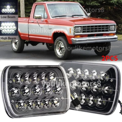 Светодиодные фары 7x6 дюймов подходят для Ford Ranger 1983 1984 1985 1986 1987 1988 F-150 F-250 - Изображение 1 из 4
