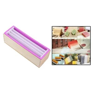 Stampo In Silicone Scatola Di Legno Stampo Per Sapone Per Cioccolato Forniture - Foto 1 di 7