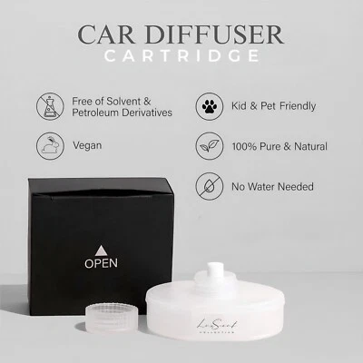 Car Diffuser AROMA - SCENT OIL CARTRIDGE 20mL / Ultrasonic Nanotechnology Refill