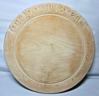 Our Daily Bread Antique Sycamore Bread Cutting Board. Minimally Refurbished 30cm - Image 1 of 4
