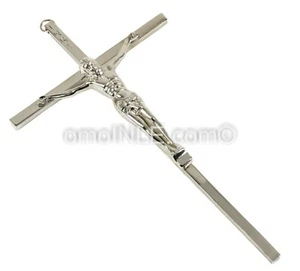 CRUCIFIJO CRUSIFIJO JESUS CRUSIFIX ACERO INOXIDABLE INRI 8" PULGADAS ESPIRITISMO SS08CR - Imagen 1 de 2