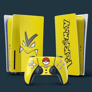 PS5 Standard/Digital Vinyl Skin & 2x Controller Skins, Pokémon Thema. - Bild 1 von 3