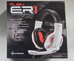 Sharkoon Rush ER1 Gaming Headset weiß/rot NEUWERTIG - Bild 1 von 5