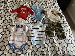 Lot Of Brand New 0-3 Months Baby Boy Clothes - Picture 1 of 8