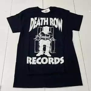 Death Row Records Black Graphic Short Sleeve T-Shirt Adult Size S NEW - Picture 1 of 6