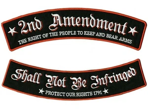 Rockers de la Segunda Enmienda 12" | No serán violados militares patrióticos bordados - Imagen 1 de 5