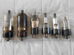 Lot of 6 VTG Vacuum tubes-6BK4C/6EL4A, 6BK4B, Type 38, 1B3GT, 6S8GT. Not Tested - Picture 1 of 6