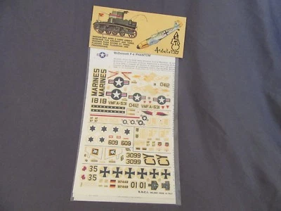682G ESCI Arbois 75 Decal USA Mc Donnel F-1 Phantom 1:72 Serbatoio 1:30 E 1:40 - Immagine 1 di 3