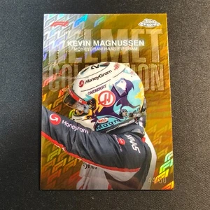 2024 Topps Chrome Formula 1 Logofractor Kevin Magnussen Gold Helmet /50 HC-12 A2 - Picture 1 of 2