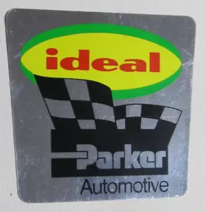 Vintage: ADESIVO DECALCOMANIA AUTO PARKER IDEALE HA UNA BELLA finitura cromata a specchio - Foto 1 di 3