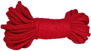 50' Feet RED SOFT ROPE Magic Tricks Cut & Restore Hank And Bundle Magician Stage - Picture 1 of 7