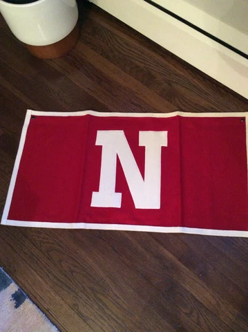 NOS Vintage University Of Nebraska Cornhuskers Felt Banner Collegiate Traditions Cover