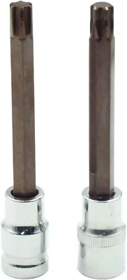 2Pcs T52 Torx Socket S2 Steel 125mm Length ,1/2" Drive - Image 1 of 4