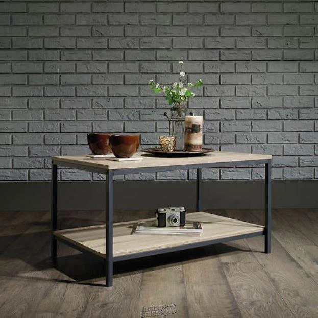 Mesa de salón lateral de café Sauder North Avenue roble 31,5"Lx20"Dx16,5"H Foto 1 de 2