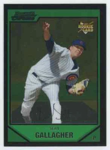 2007 Bowman Chrome Draft Prospects Sean Gallagher RC Auto Chicago Cubs #BDP22 - Picture 1 of 2