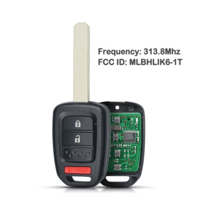 For Honda Fit 2015 2016 2017 2018 2019 2020/Crosstour 2013-2015 Remote Key Fob Foto 1 de 3