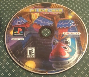Ms Pac Man: Maze Madness Disc Only PlayStation 2000 PS1 - Picture 1 of 2