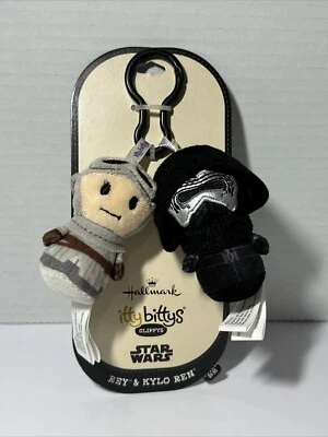 Star Wars Rey & Kylo Ren Force Awakens Nuevo con Etiquetas Sello Itty Bittys Bolso Clip Foto 1 de 3