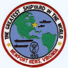 Newport News, Virginie - chantier naval - 4,5 pouces EonT - patch BC no. c6273
