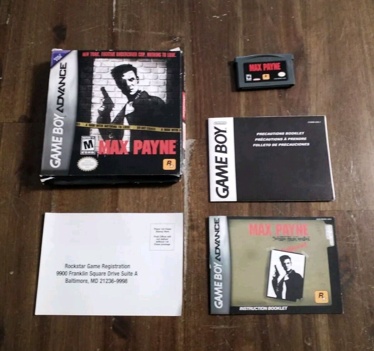 Max Payne (Boxed Complete, Region Free) Gameboy GBA Advance