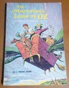 1970 "MARVELOUS LAND OF OZ" - Book Paperback Vintage - Picture 1 of 9