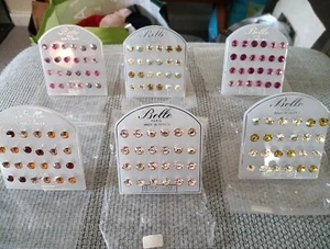 Restposten 72 Paar nagelneue Belle Paris Swarovski Kristall Ohrstecker am POS - Bild 1 von 24