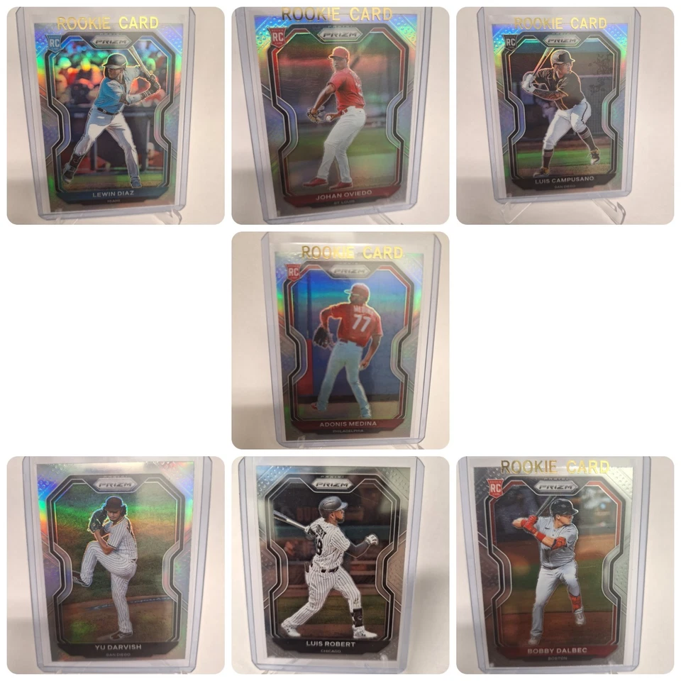 2021 MLB Panini Prizm Silver 7 Card Lot - Image 1 of 1