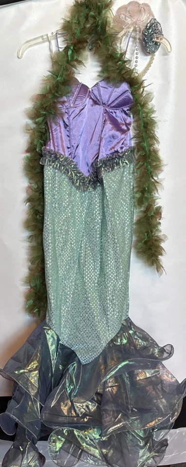 In-character Magical Mermaid Costume New Size 10 Girls Arielle Halloween - Image 1 of 4