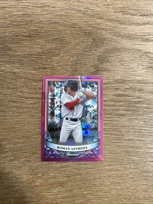 2024 Bowman Sterling - Prospect Roman Anthony #BSP-34 Magenta Refractor /75 (RC) - Image 1 of 2