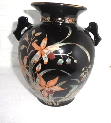 Jarrón japonés grande pintado a mano Foto 1 de 4